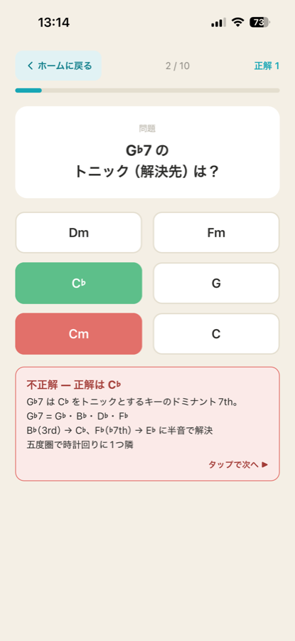 Tonika 解説画面
